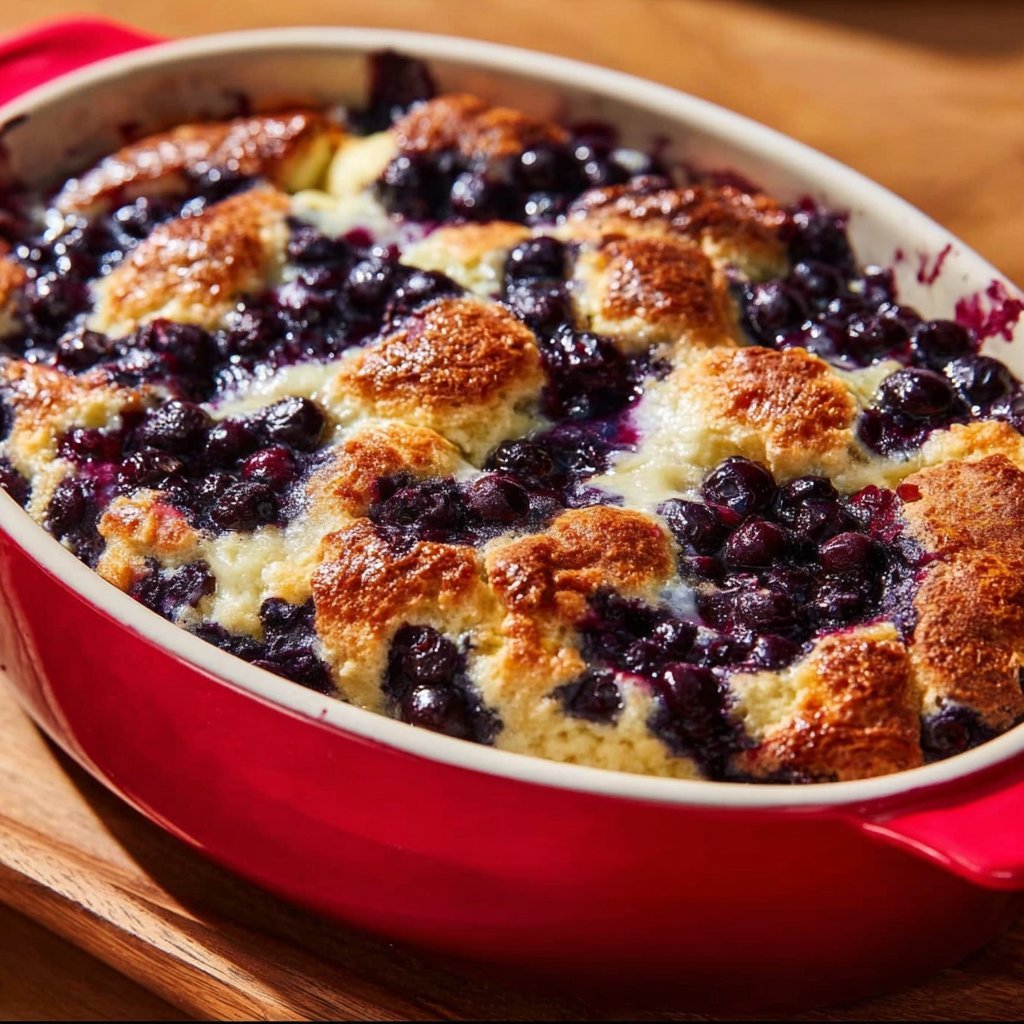 Blueberry Cottage Cheese Breakfast Bake
