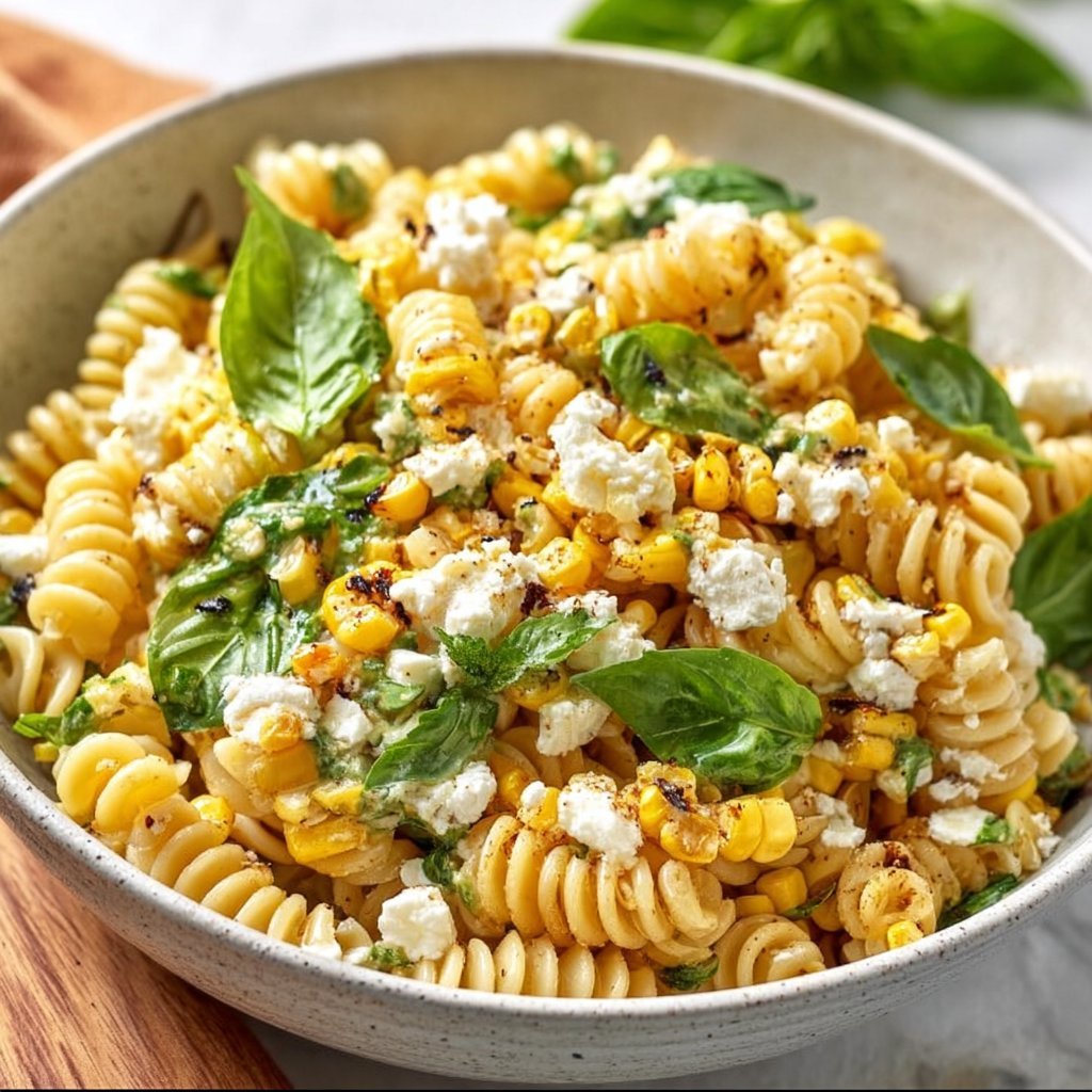 Juicy Street Corn Pasta Salad
