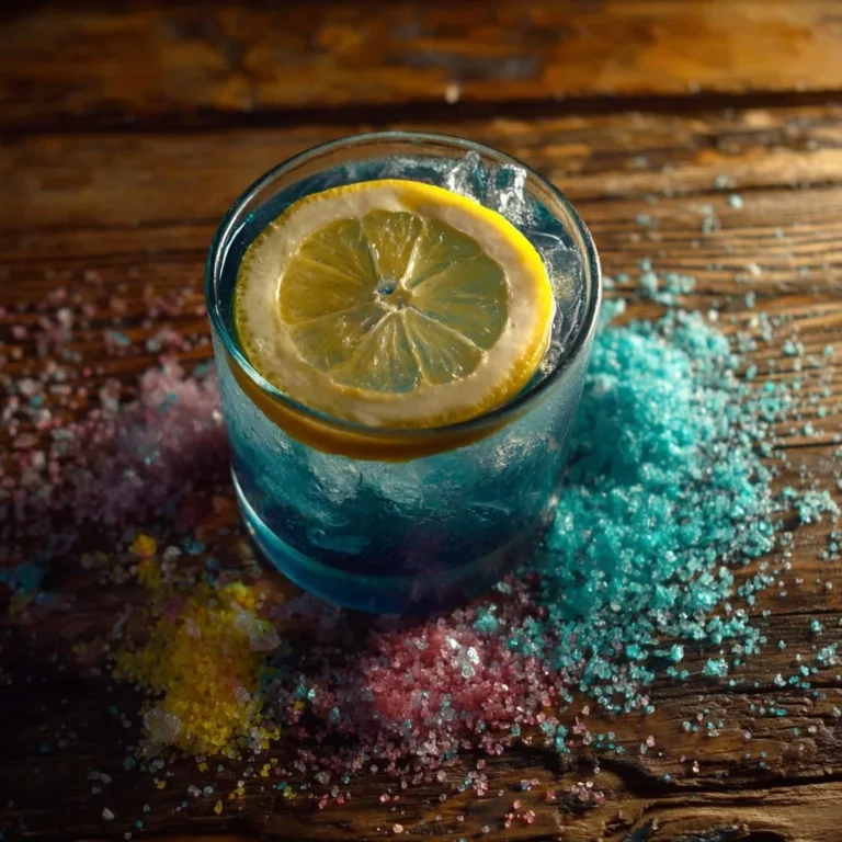 Blue Salt Horse Trick dish served on a plate showcasing its unique presentation.