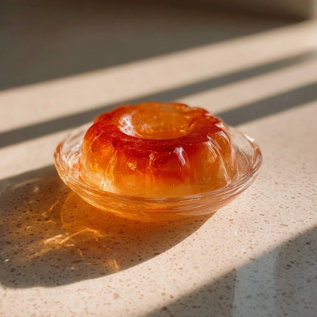 Colorful Burn Peak Jello dessert served in a bowl, showcasing its unique texture and flavor.