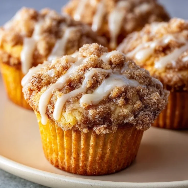 Delicious coffee cake muffins with crumb topping and coffee cup