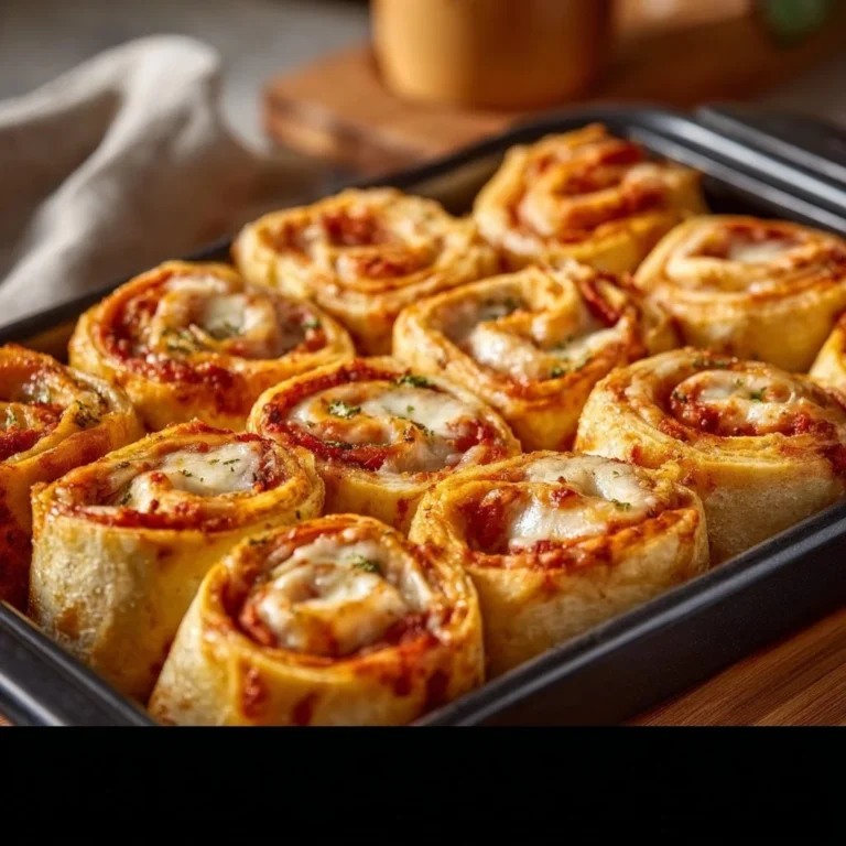 A plate of delicious pizza roll-ups filled with cheese and toppings.