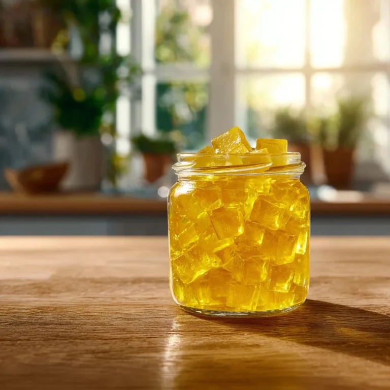 Colorful gelatin snacks in assorted shapes and flavors