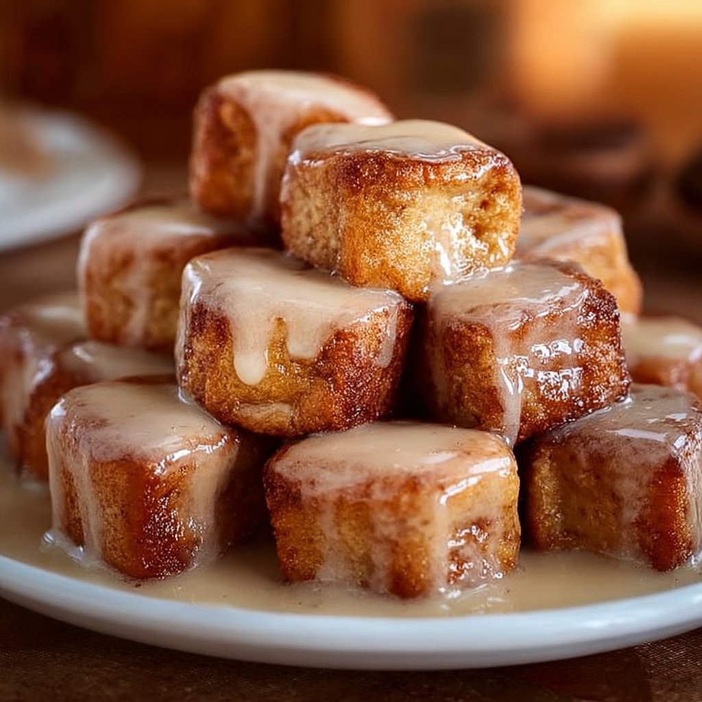 Cinnamon Roll French Toast Bites